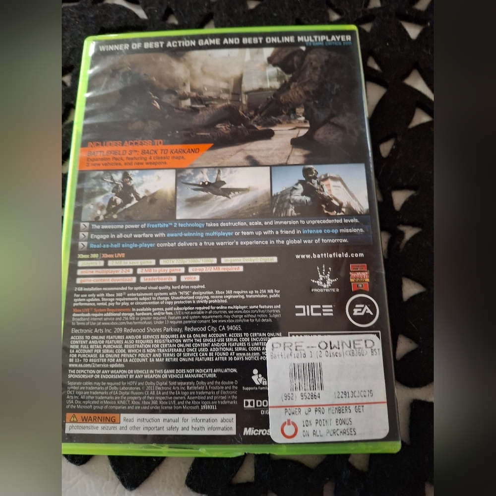 Battlefield 3 Limited Edition for Xbox 360 - Black and Orange - Picture 2 of 4